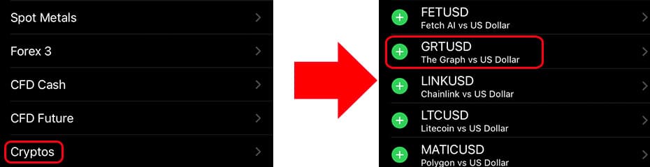 MT4/MT5にGRT/USDを表示イメージ