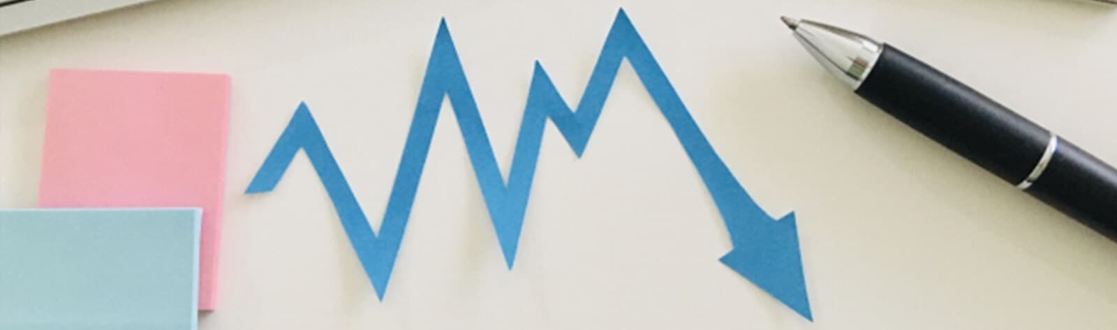 水平ラインの上値抵抗線イメージ