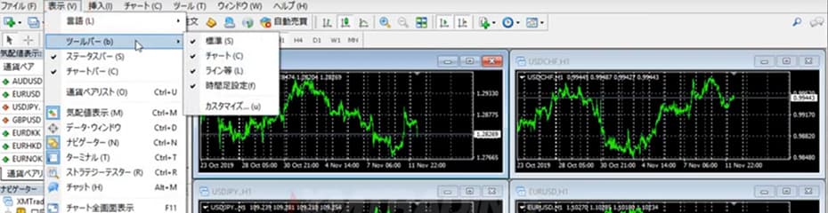 チャートのカスタマイズイメージ