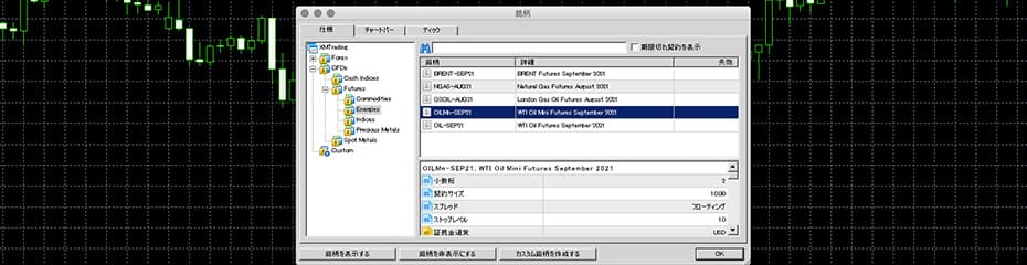 MT4/MT5に原油を表示1イメージ