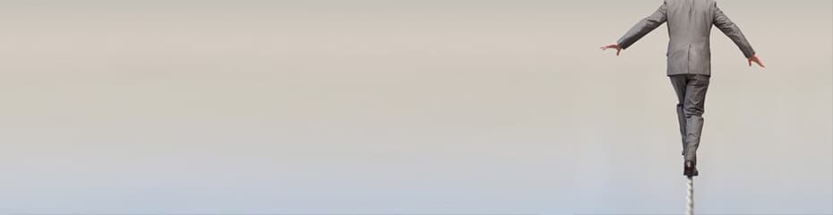 取引シグナル綱渡りイメージ